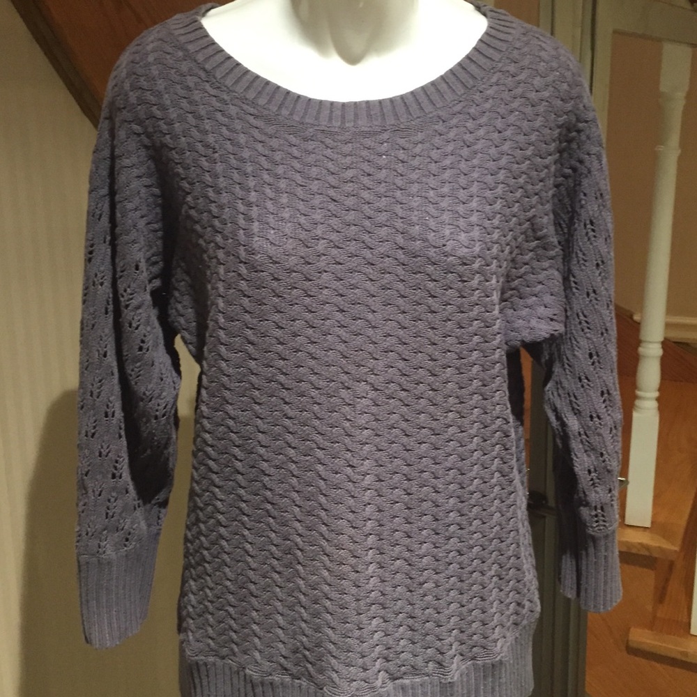 🛍3 for $30🛍 Mauve knit 3/4 sleeve pullover style sweater top